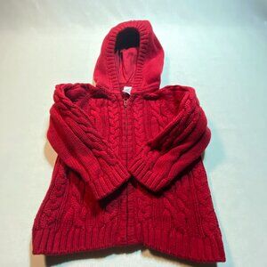 Baby Gap Cotton Hooded Sweater 6-12m